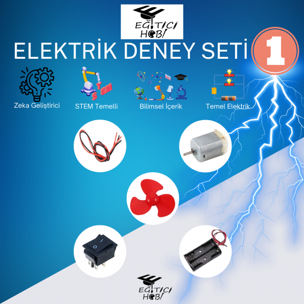 Kutulu, Elektrik Deney Seti - 1 Eğitici Hobi Bilim Seti Kutulu, Elektrik Deney Seti - 1 Eğitici Hobi Bilim Seti